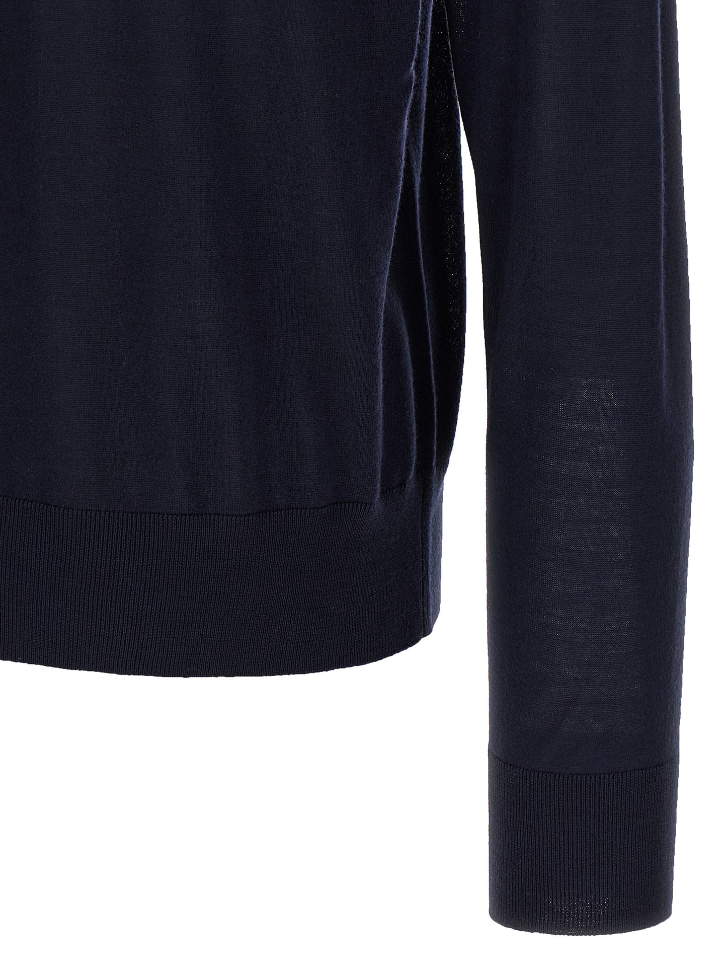 Dsquared² Blue Virgin Wool Cardigan Slim Fit