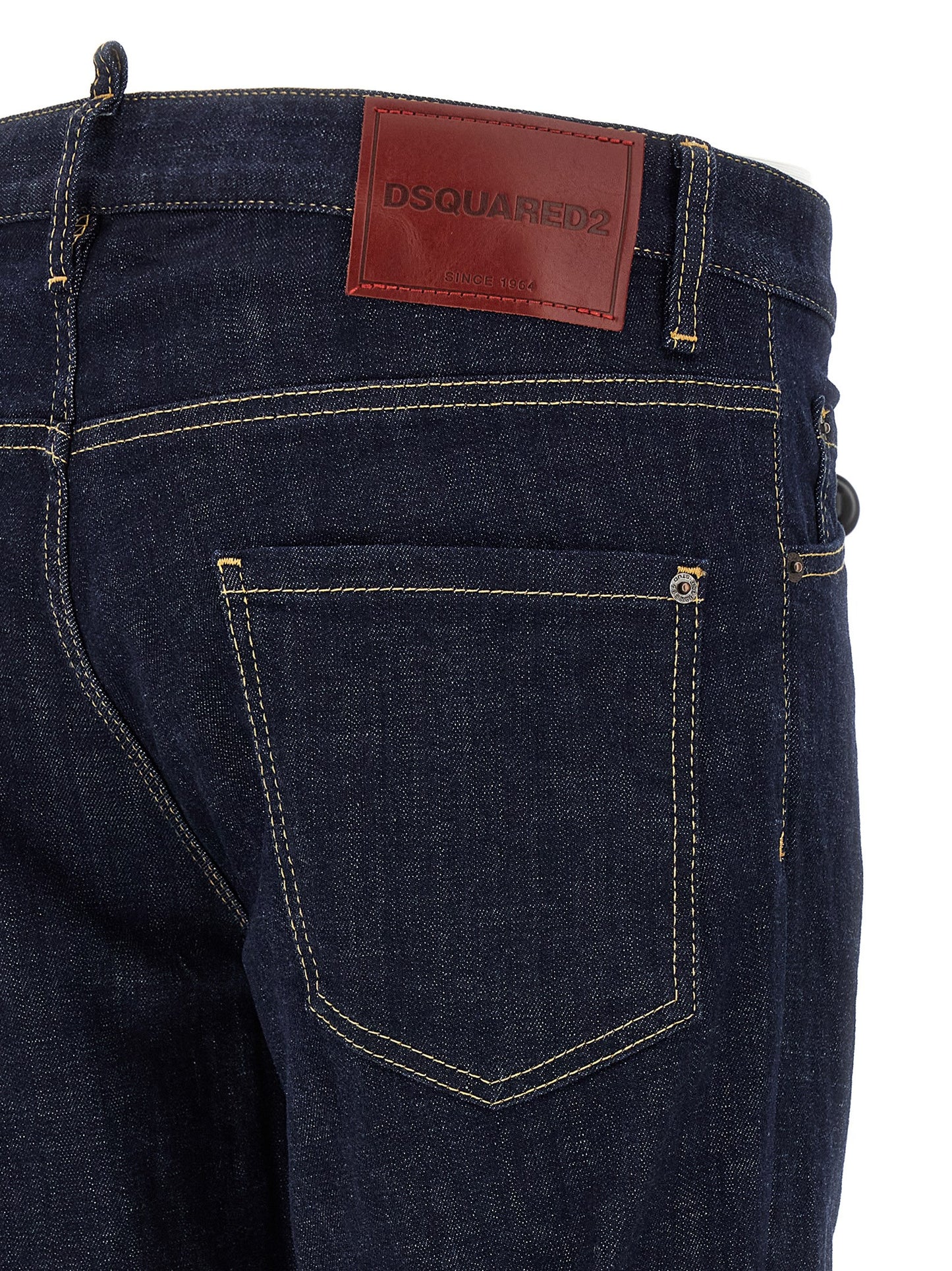 Jeans Dsquared² de algodón azul de corte ajustado