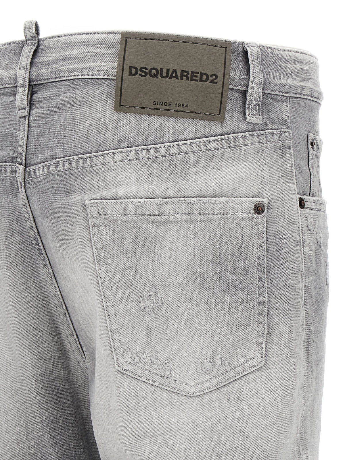 Vaqueros Dsquared² De Algodón Gris Rectos Clásicos