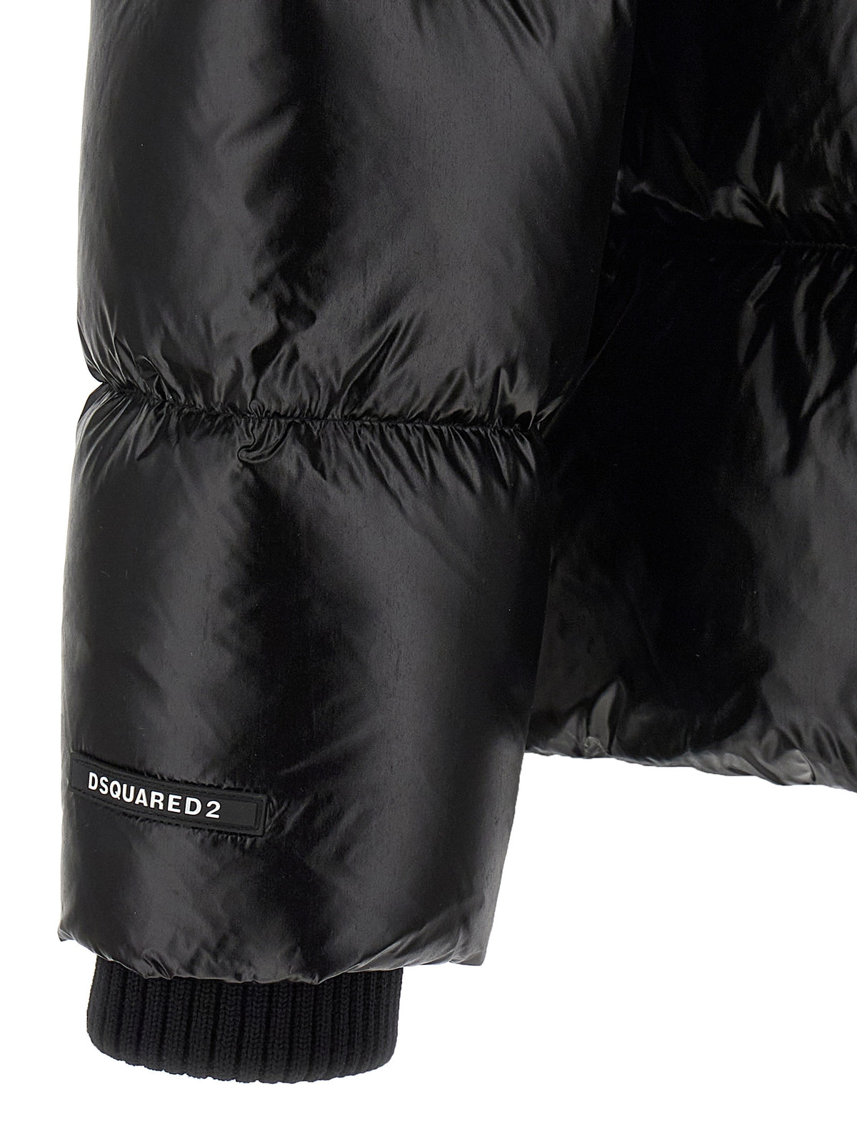 Veste longue en polyamide noir Dsquared²