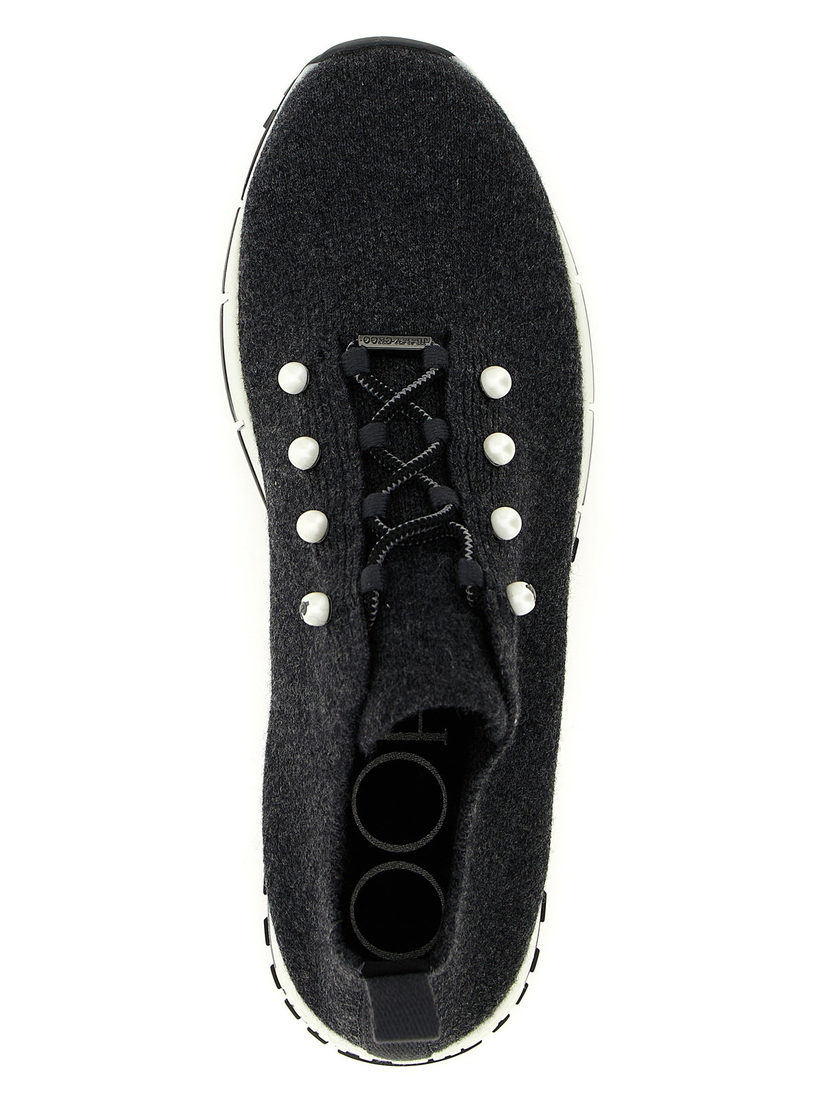 Jimmy Choo Baskets Veles en Tencel Noir - Coupe Basse