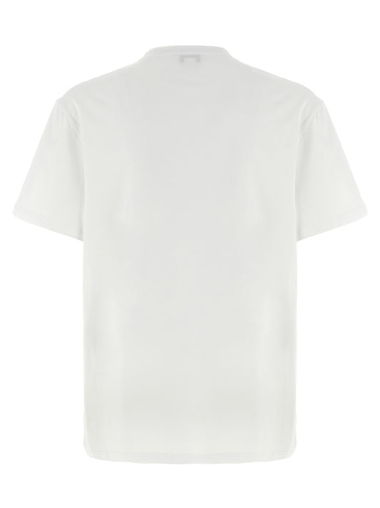 Camiseta de algodón bicolor Alexander McQueen
