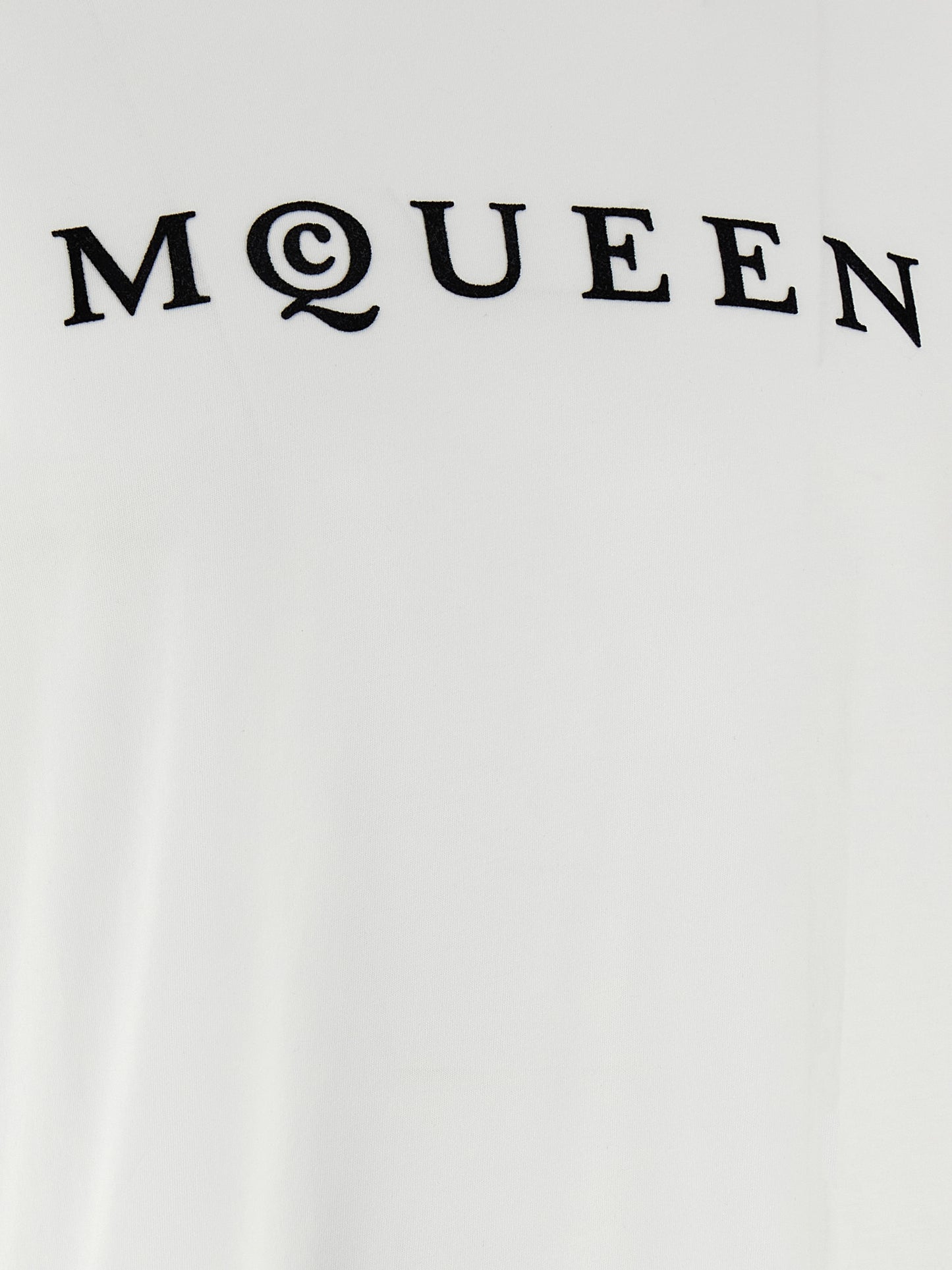 Camiseta de algodón bicolor Alexander McQueen