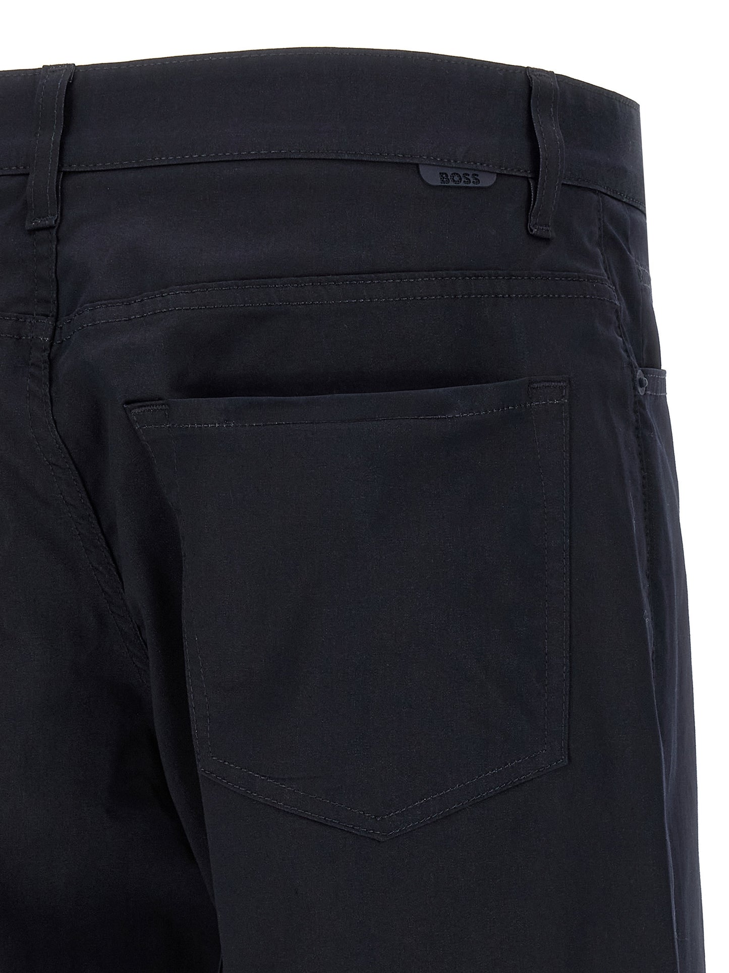 Hugo Boss Re Maine Collection Blue Cotton Casual Trousers