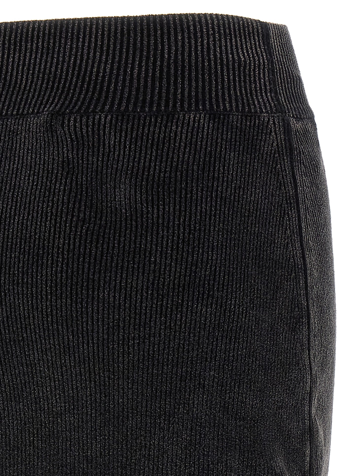 Alexander Wang Falda Larga de Algodón Negra