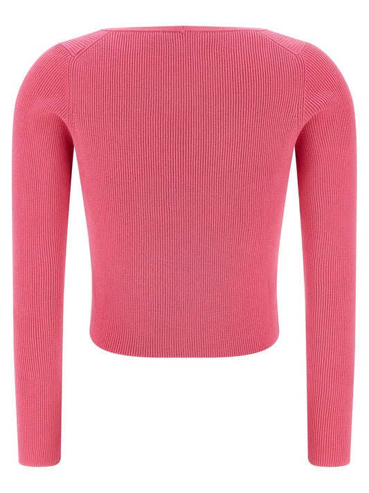 Cárdigan Versace de viscosa fucsia
