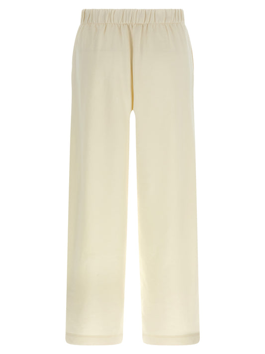 Pantalones casuales de seda blanca Max Mara