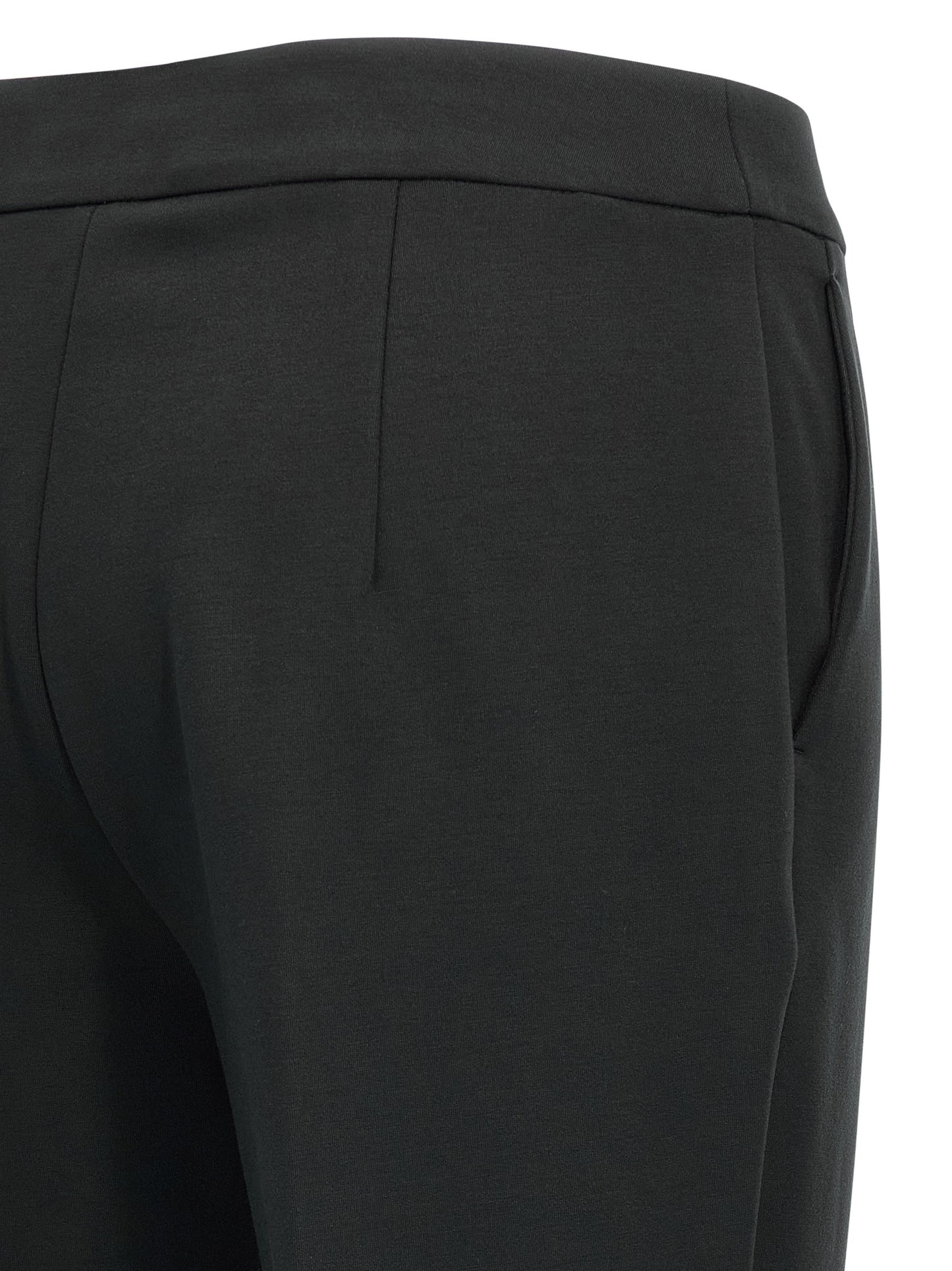 Pantalones casuales Max Mara de viscosa negra