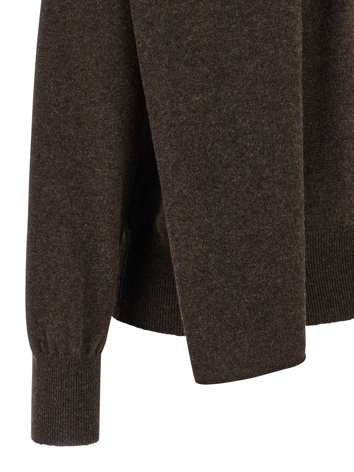 Cardigan Ferragamo en cachemire marron