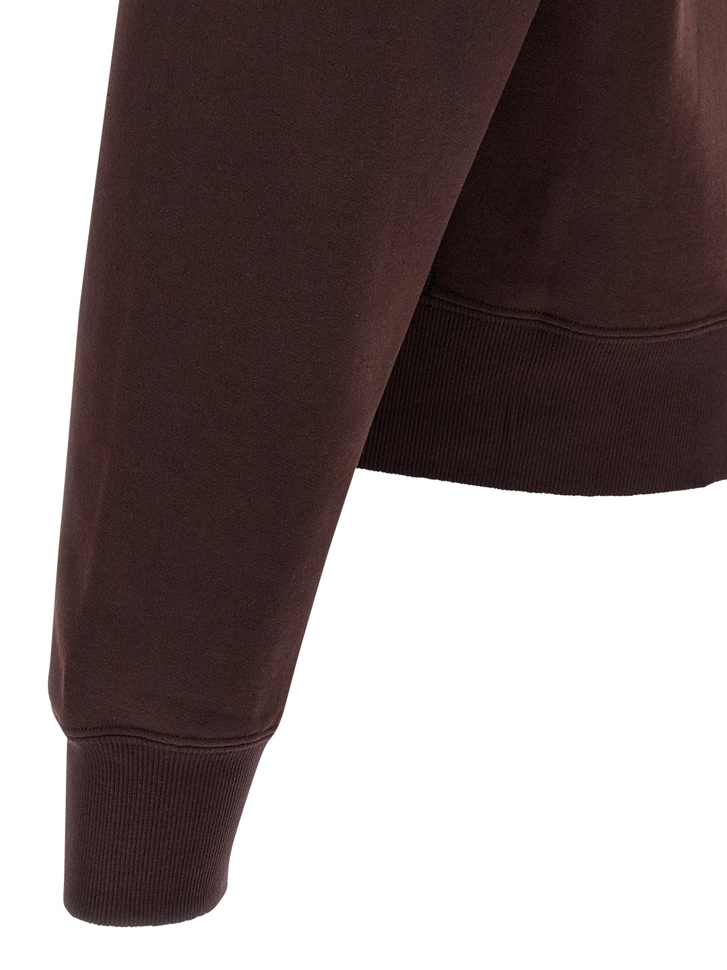 Sudadera de algodón burdeos Saint Laurent