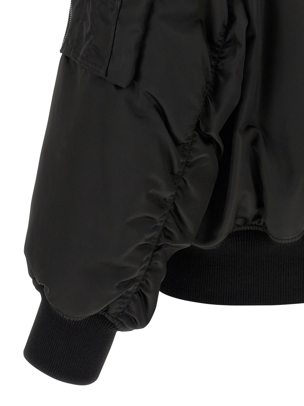 Chaqueta De Estilo Bomber Saint Laurent En Poliamida Negra