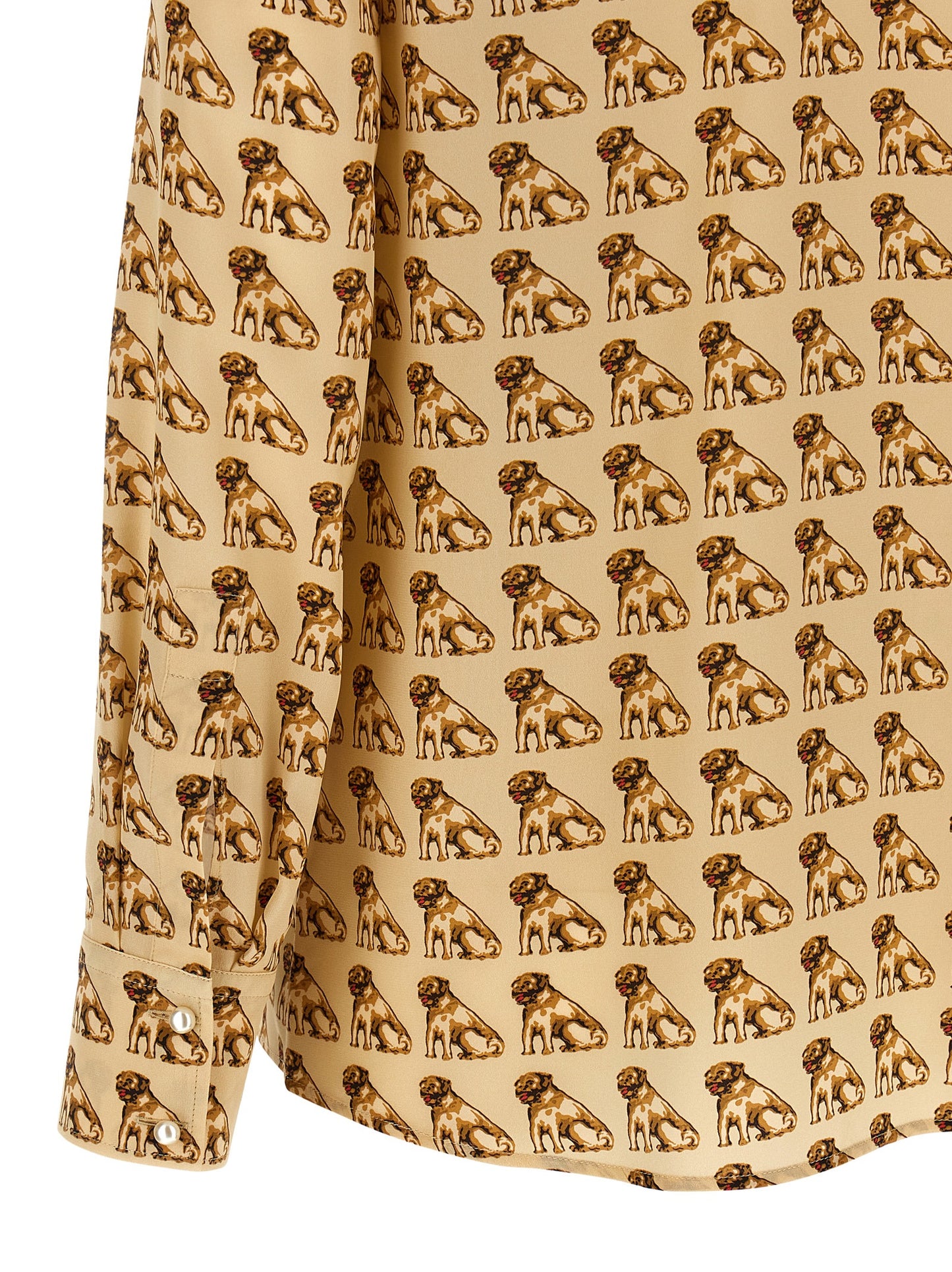 Chemisier en soie beige Valentino Garavani