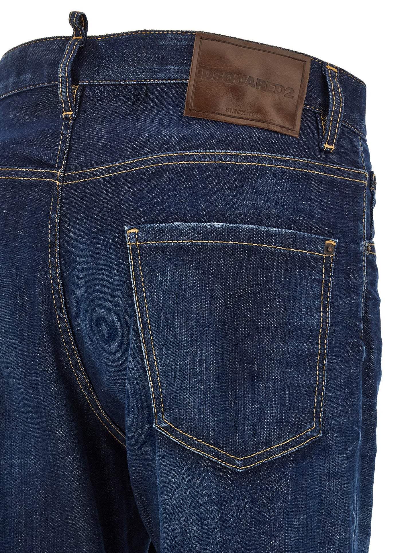 Vaqueros Dsquared² azules de algodón con pernera recta