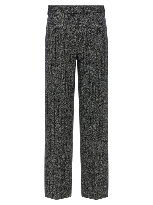 Pantalón informal bicolor de lana virgen Dolce & Gabbana