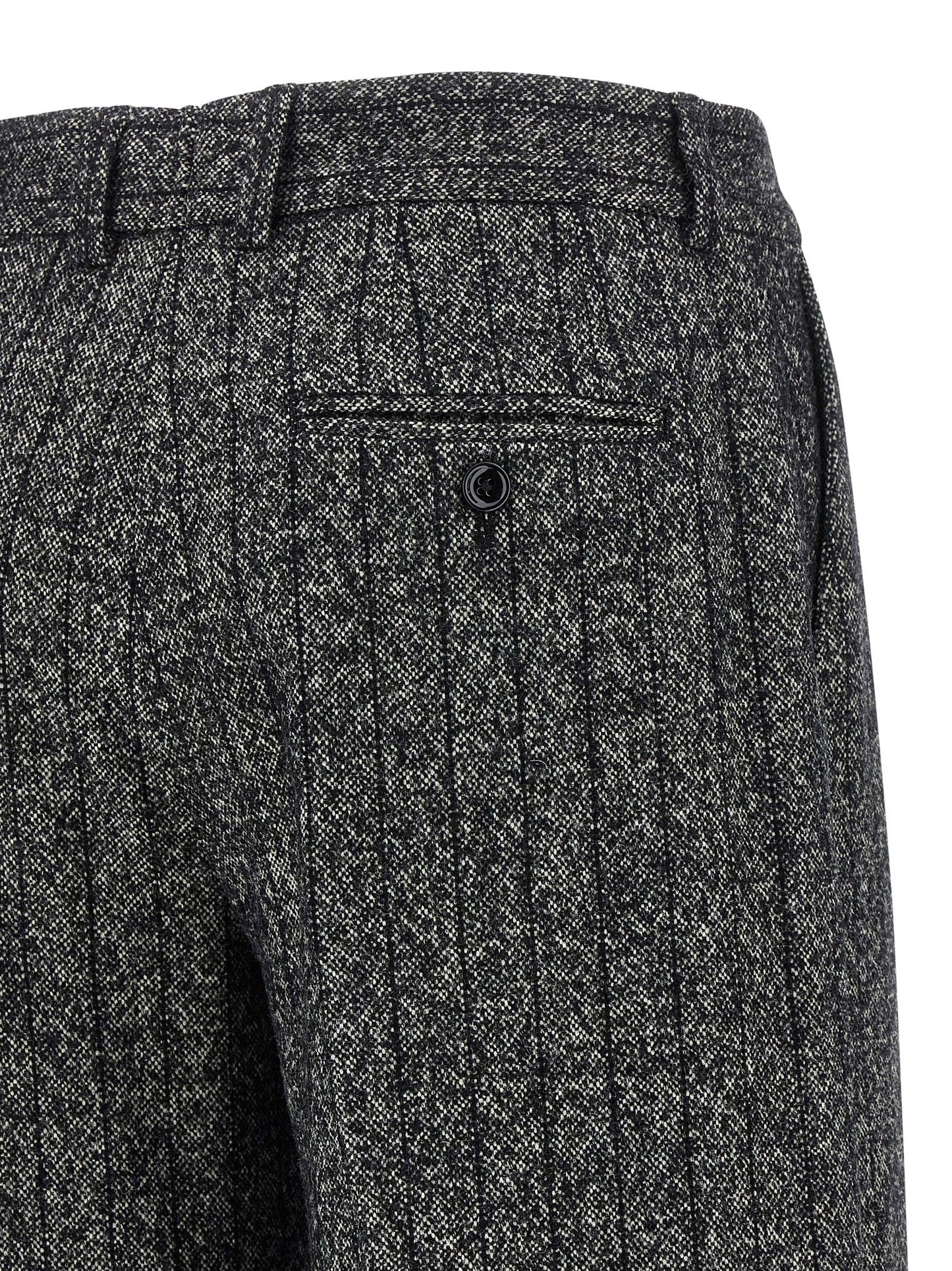 Pantalon décontracté bicolore en laine vierge Dolce & Gabbana