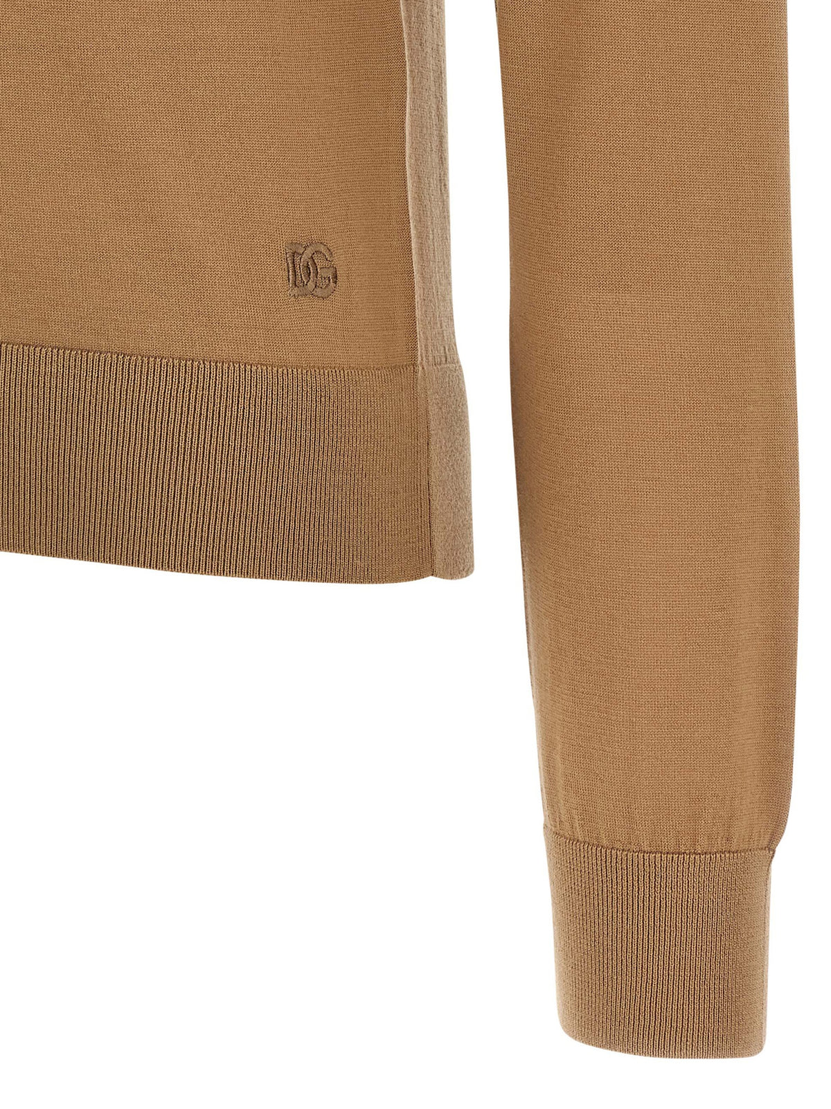 Cardigan en cachemire beige Dolce & Gabbana