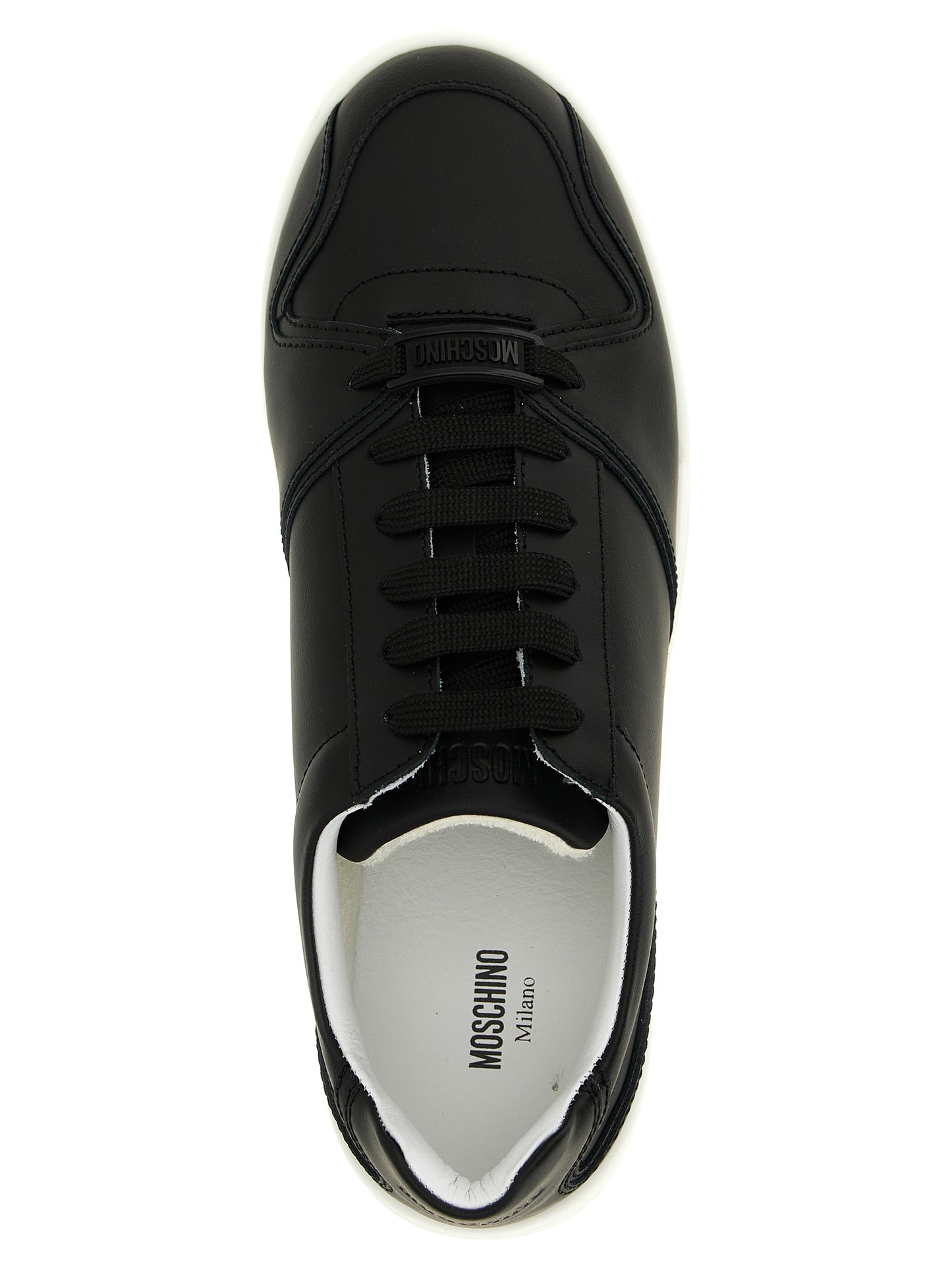 Zapatillas bajas Moschino de piel negra