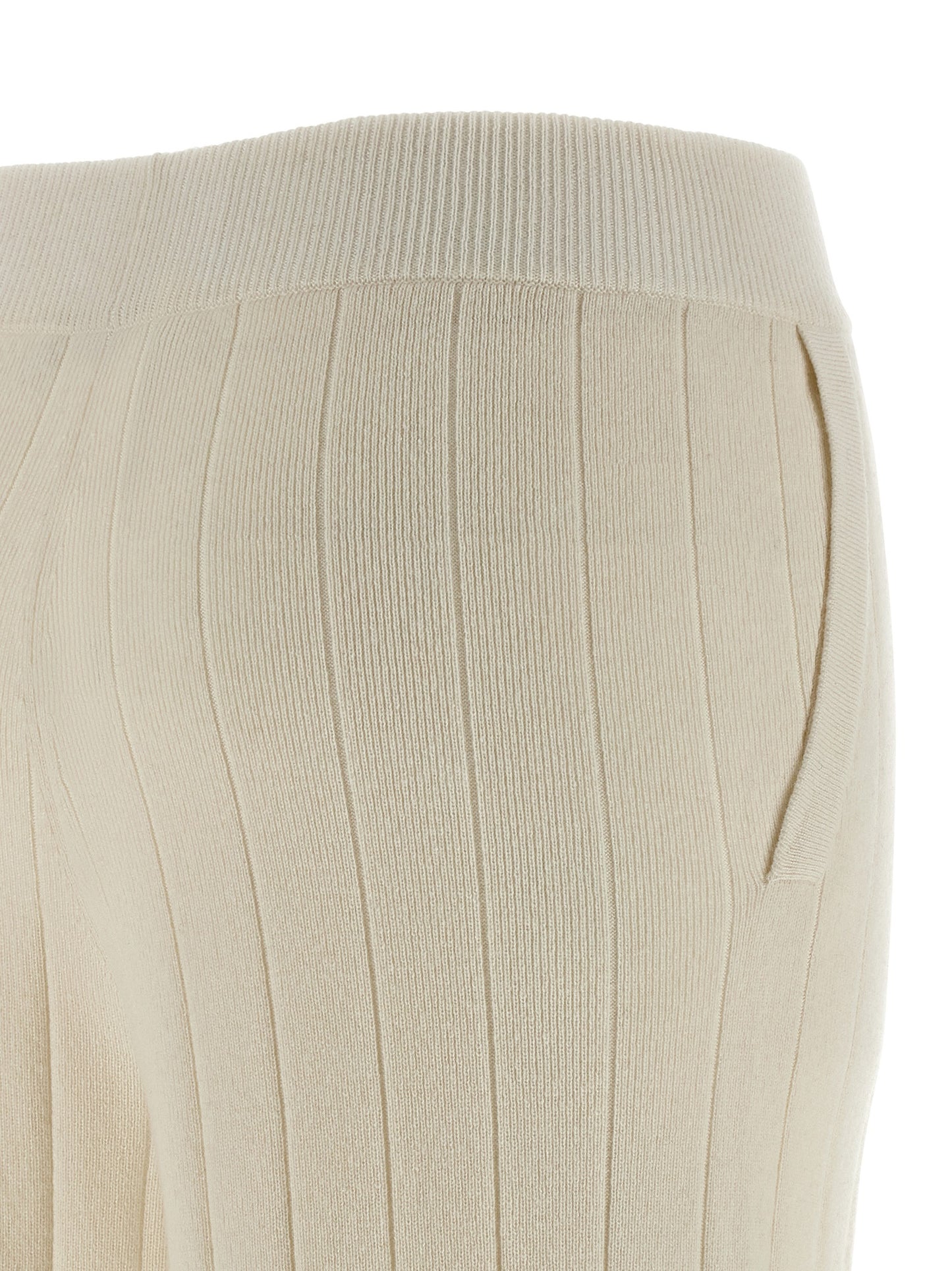 Max Mara Jogging en cachemire blanc (Pantalon de sport)