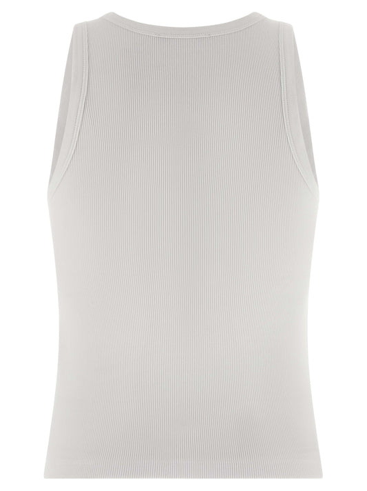 Givenchy White Cotton Sleeveles T-Shirt