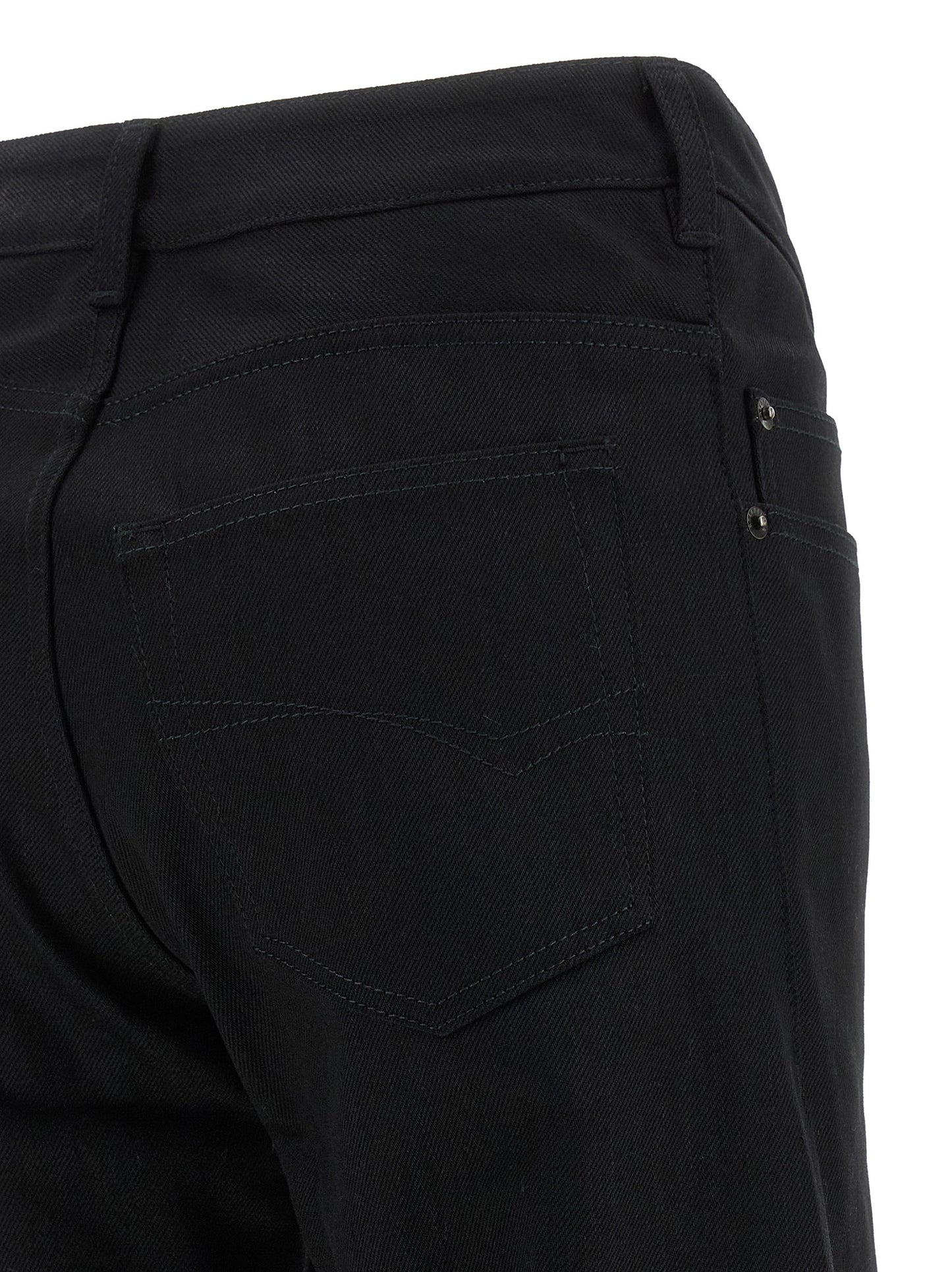 Jeans acampanados Balenciaga de algodón negro