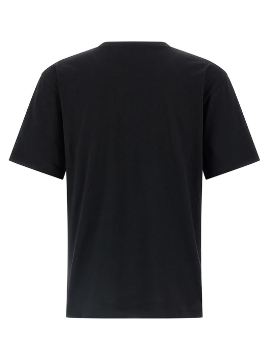 Camiseta de algodón negra Valentino Garavani