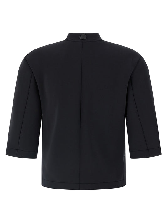 Top de poliéster negro MONCLER GENIUS