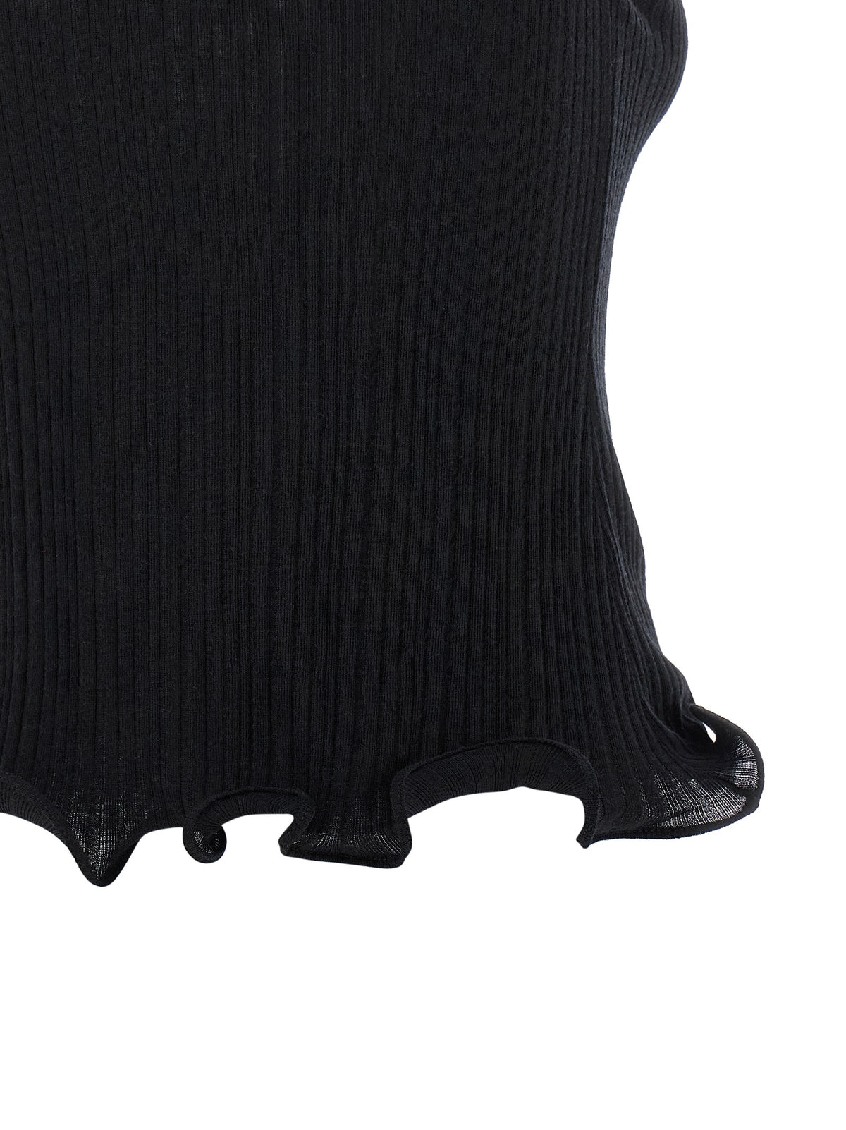 Débardeur noir en polyester Fendi