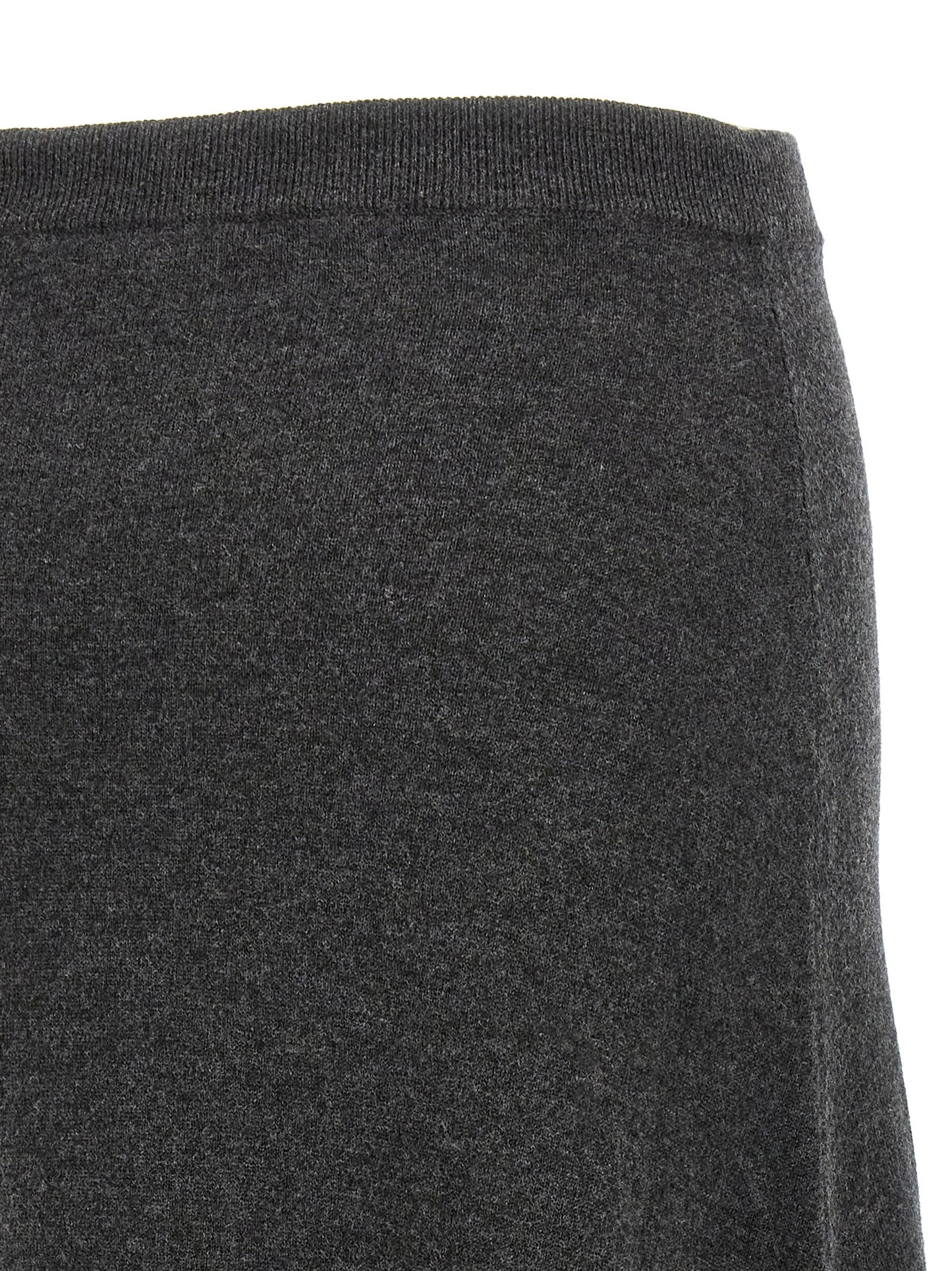 Falda Minicorta De Punto En Lana Gris Balenciaga Modelo