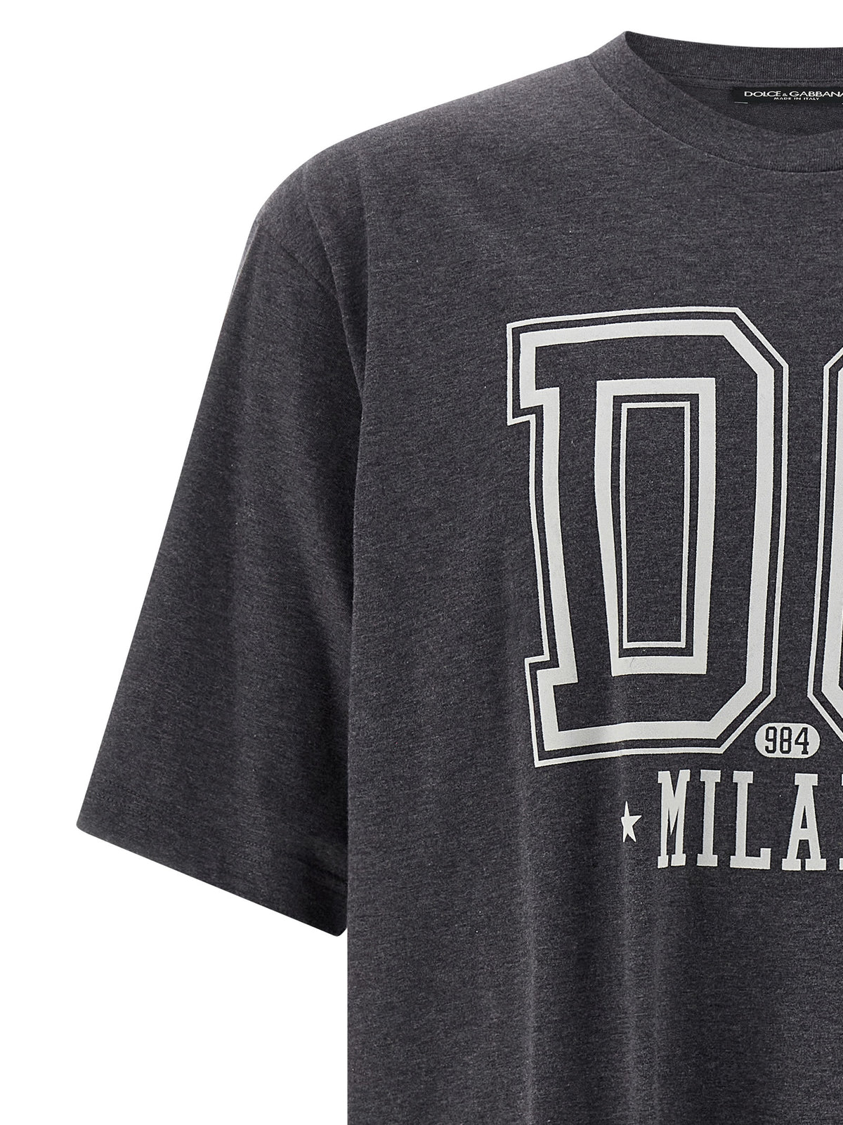 T-shirt gris en coton Dolce & Gabbana