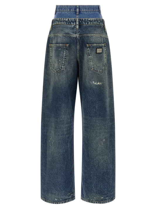 Vaqueros de algodón azul Dolce & Gabbana