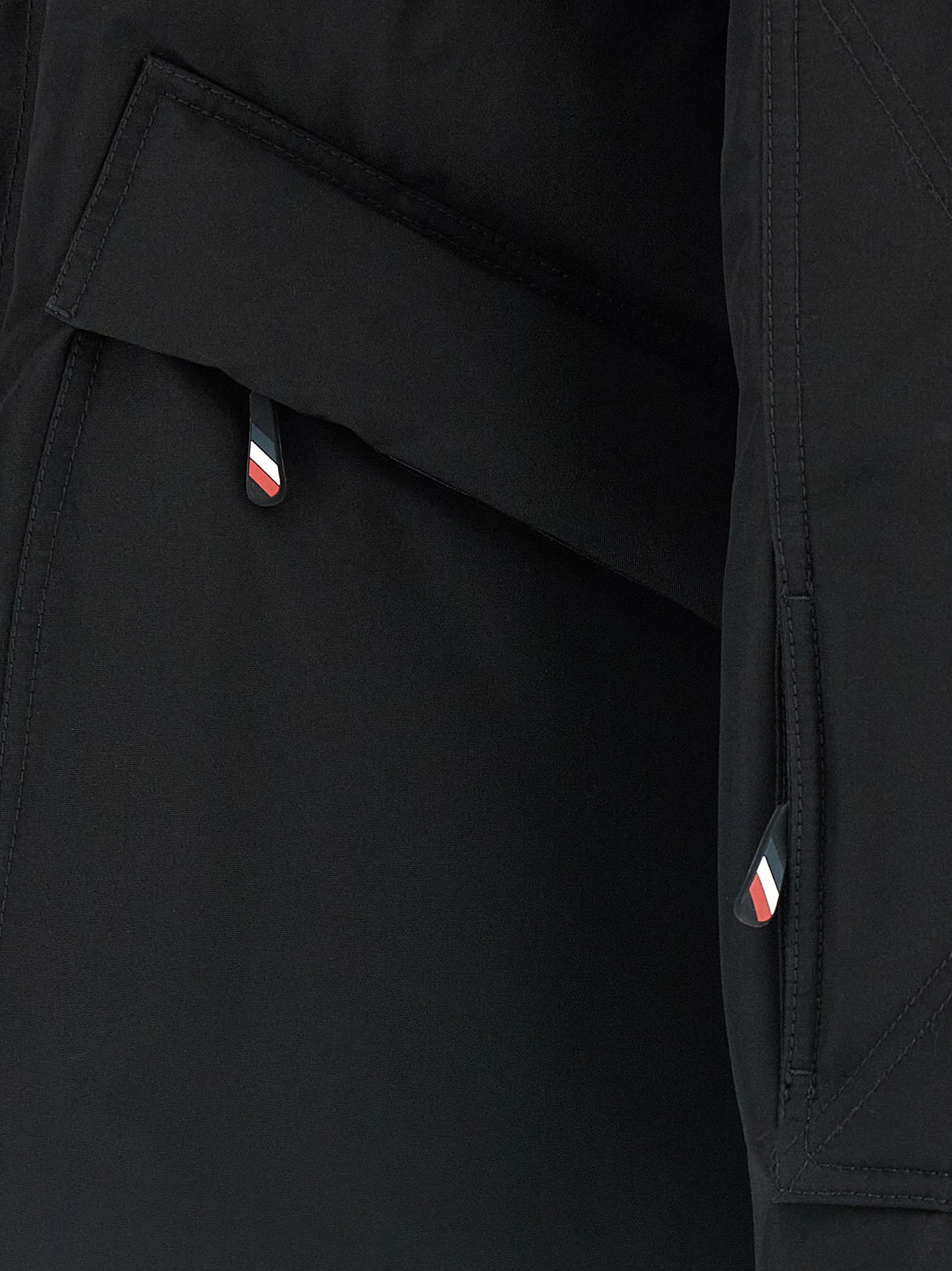 Chaqueta de poliéster negro Moncler Grenoble
