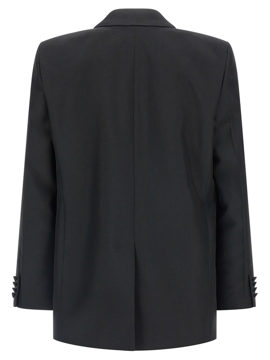Blazer negro de poliéster Gucci