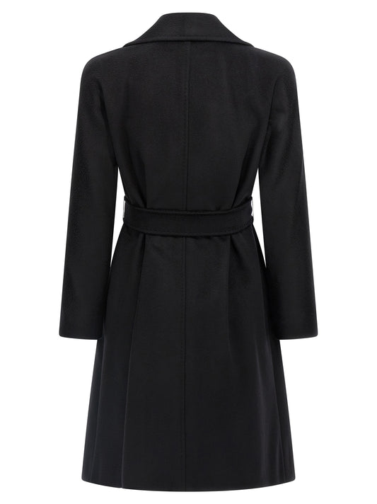 Abrigo Max Mara de lana virgen negra