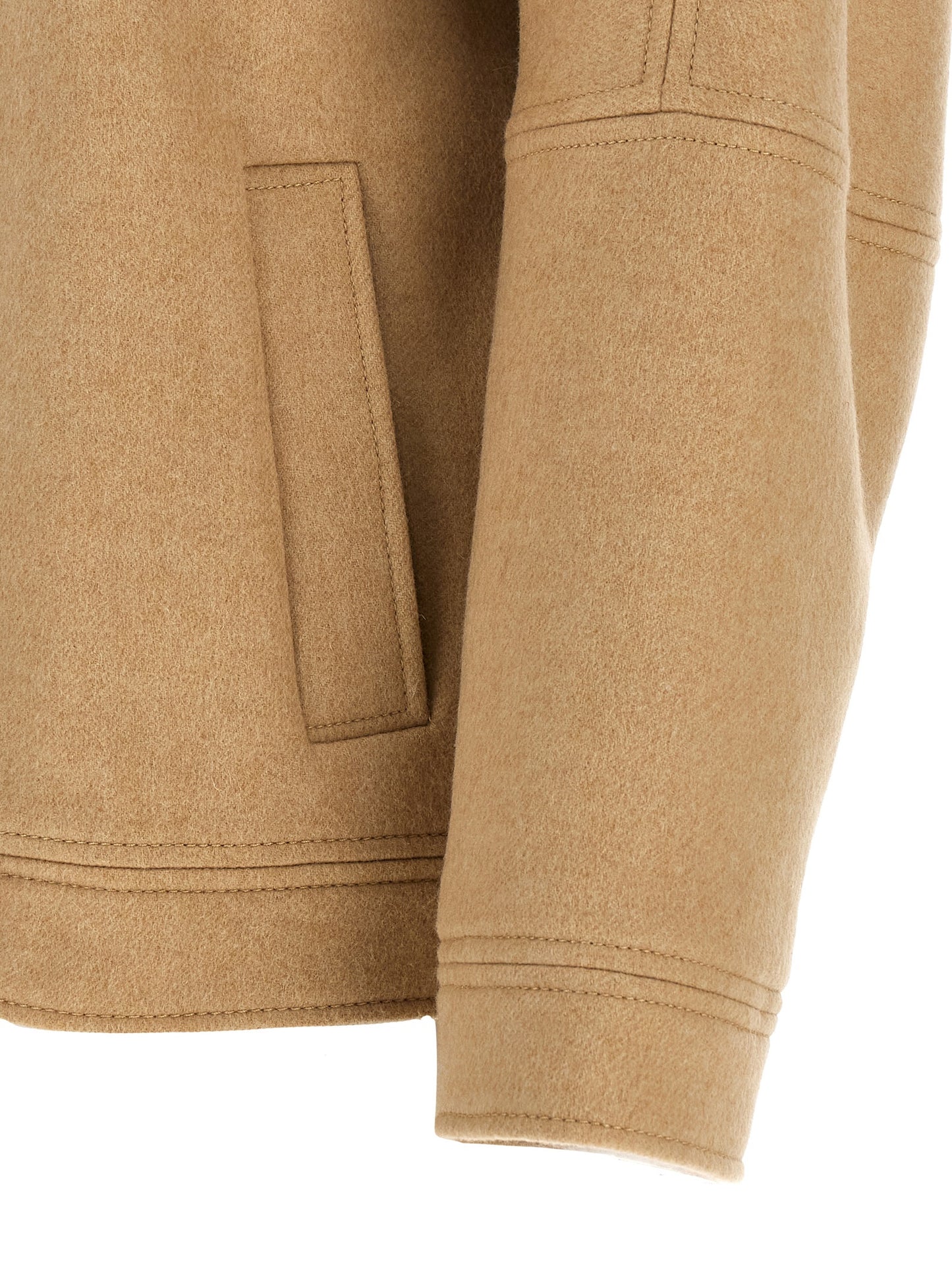 Bomber Max Mara beige de cachemir