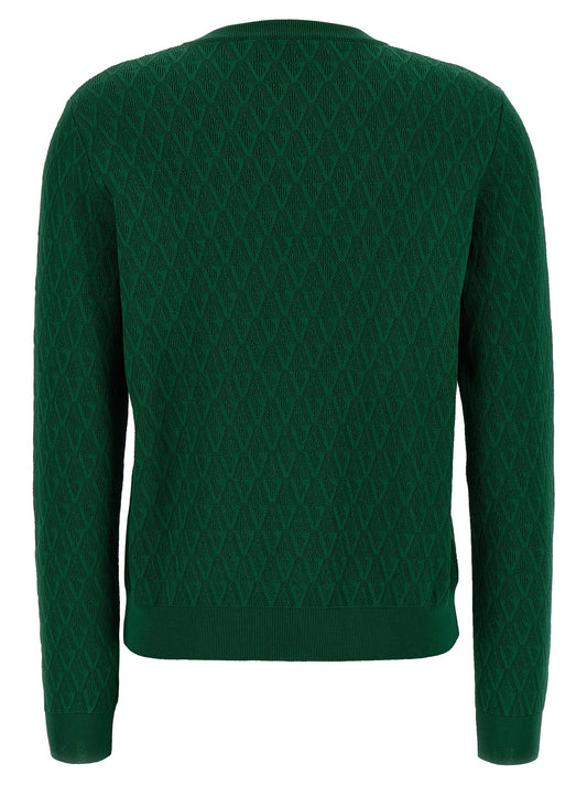 Cárdigan bicolor de viscosa de Versace