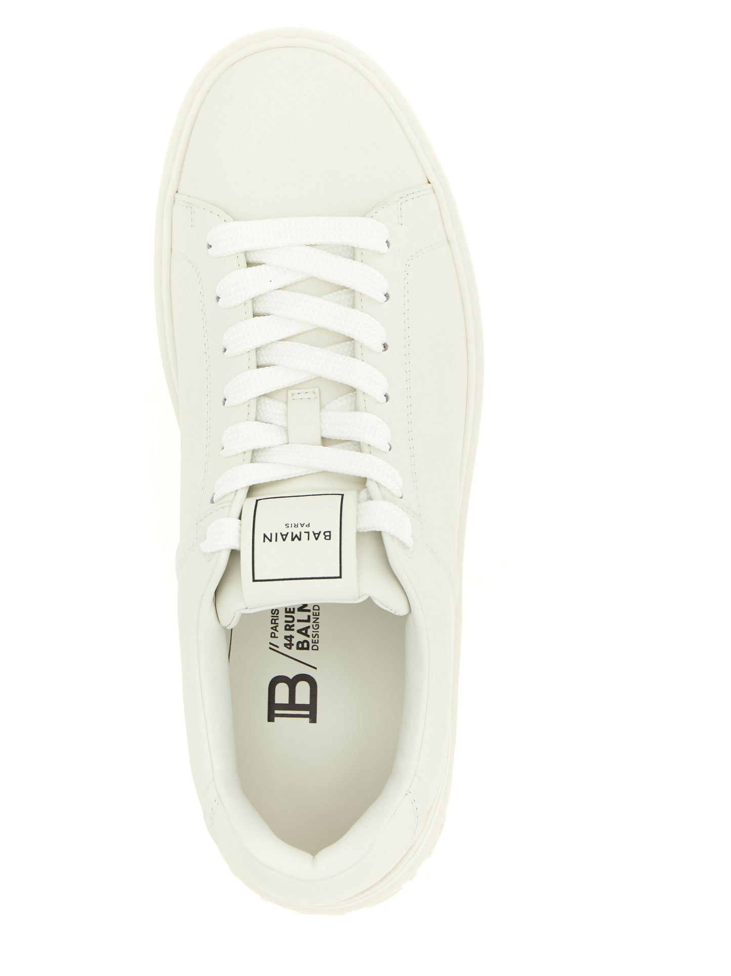 Zapatillas Balmain de piel de becerro blancas