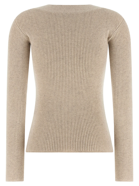 Cárdigan de lana beige Max Mara