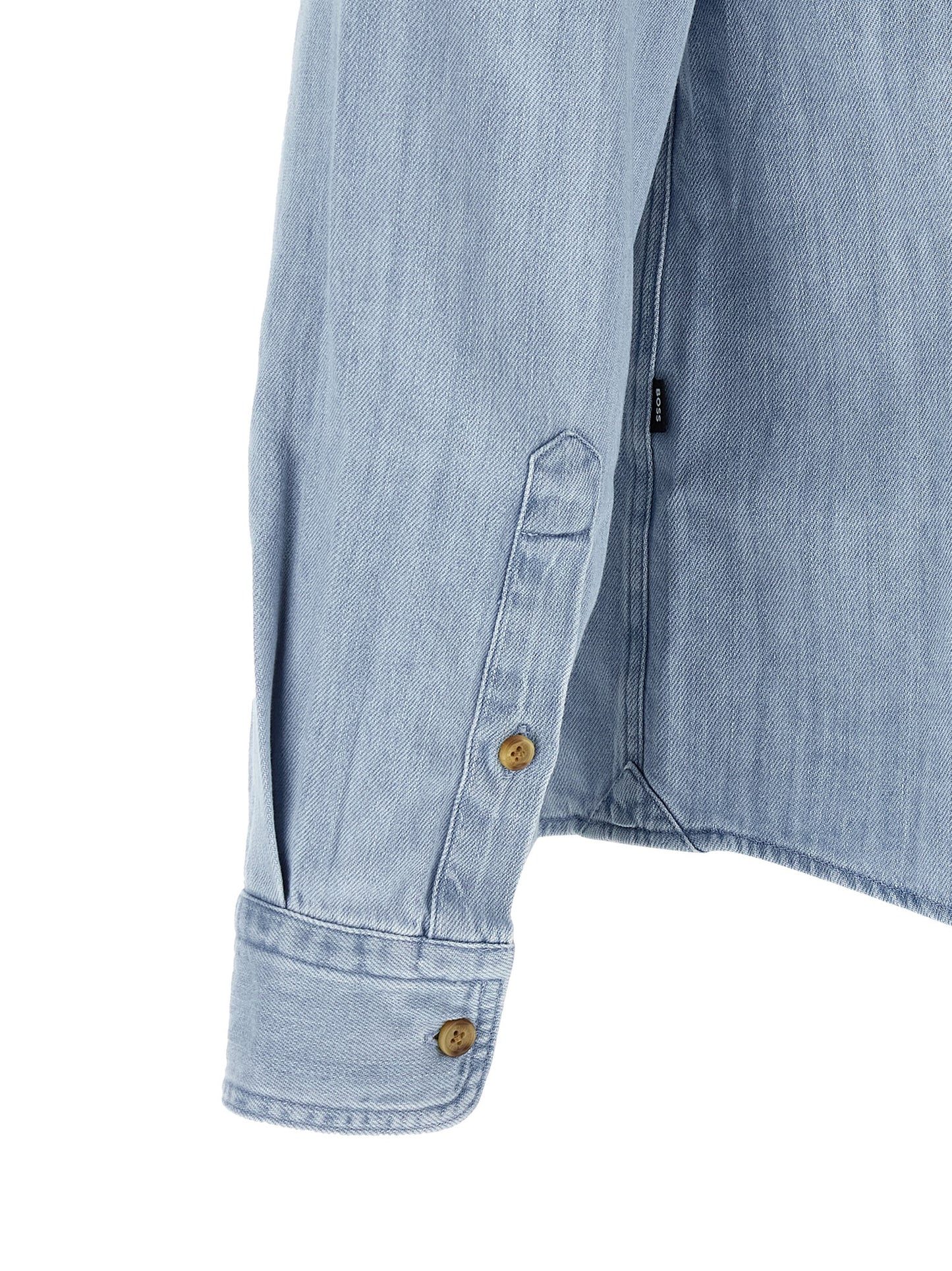Chemisier en coton bleu Hugo Boss