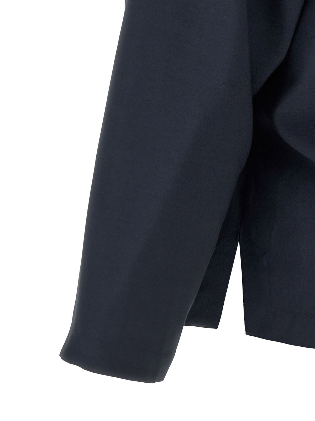 Blazer Kenzo De Viscosa Azul - Corte Kimono Frontal