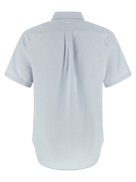 Blusa de algodón azul Kenzo