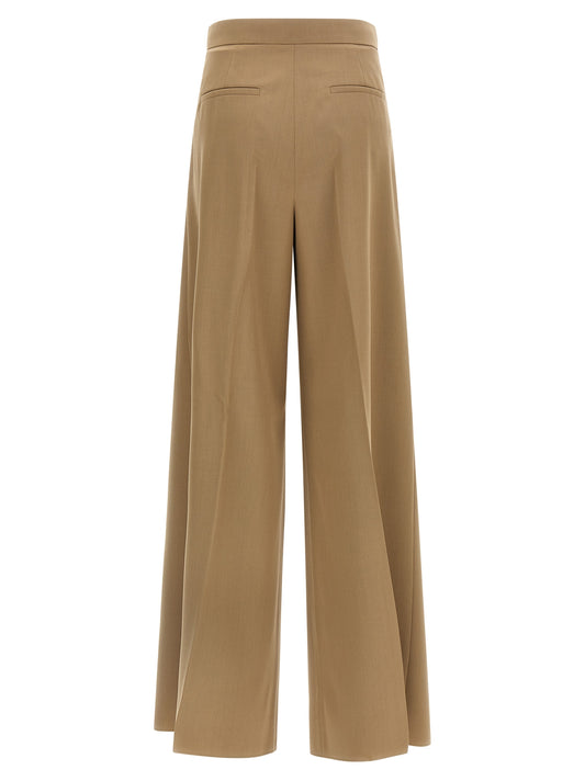 Pantalones casuales Max Mara de lana virgen marrón