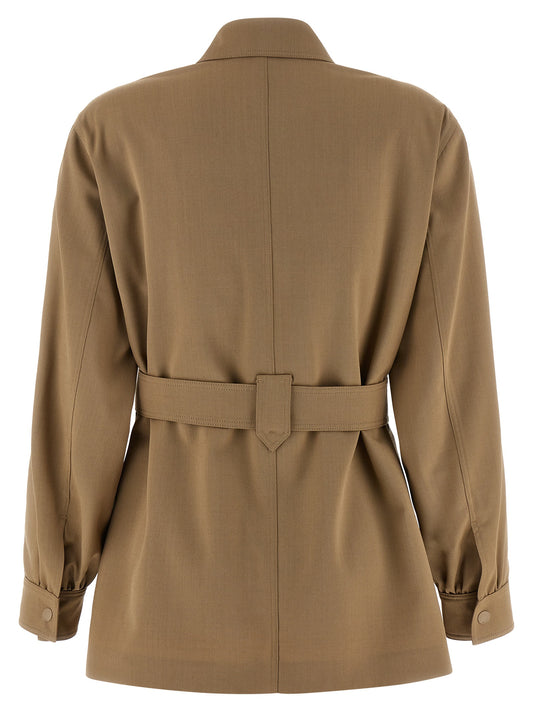 Blusa Max Mara de lana virgen beige
