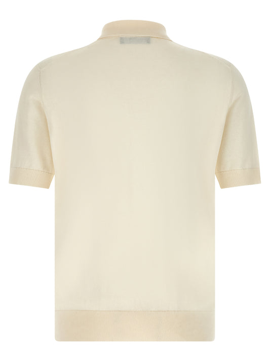 Dolce & Gabbana White Cotton Polo Shirt