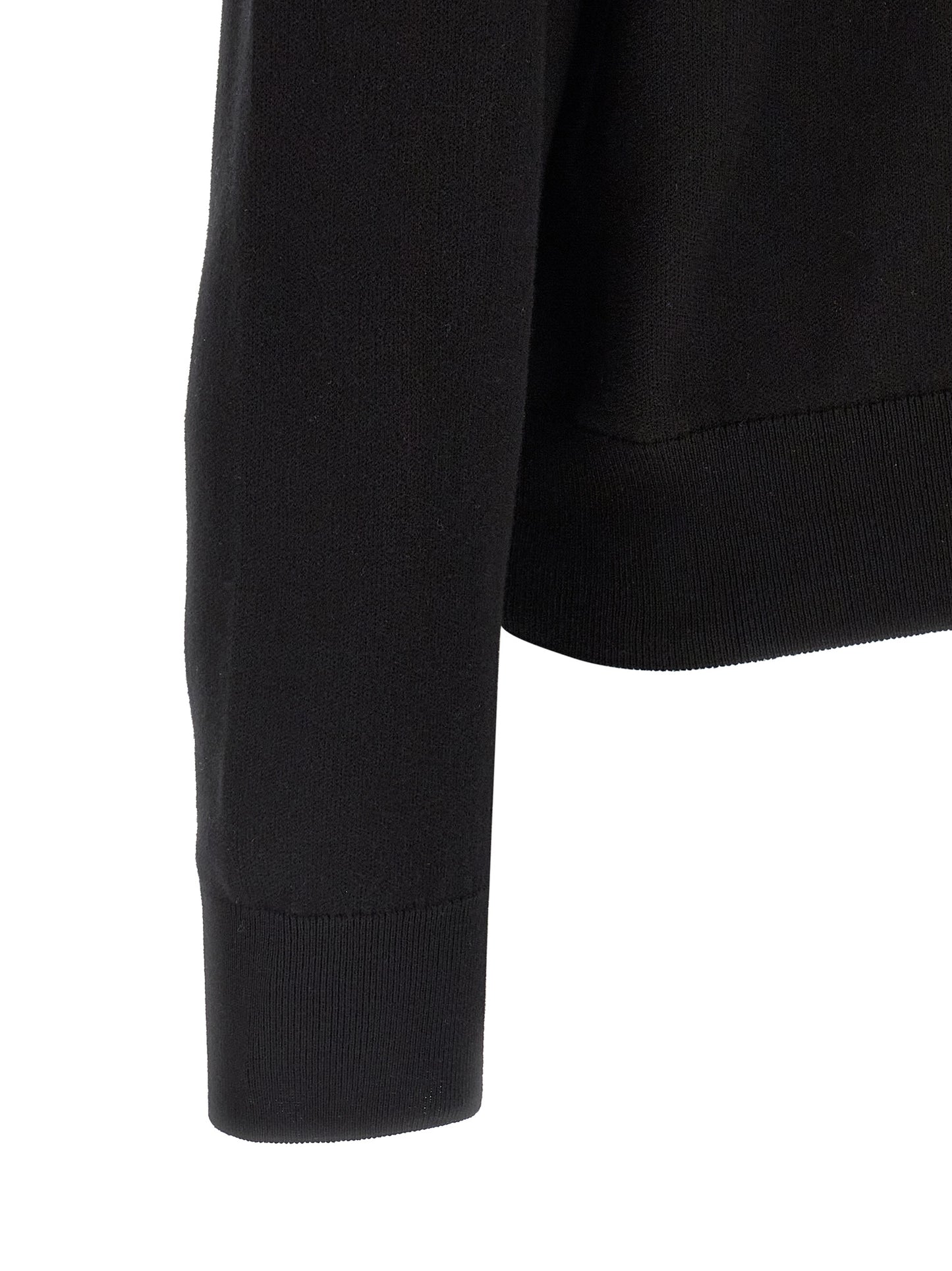 Cardigan en coton noir Hugo Boss