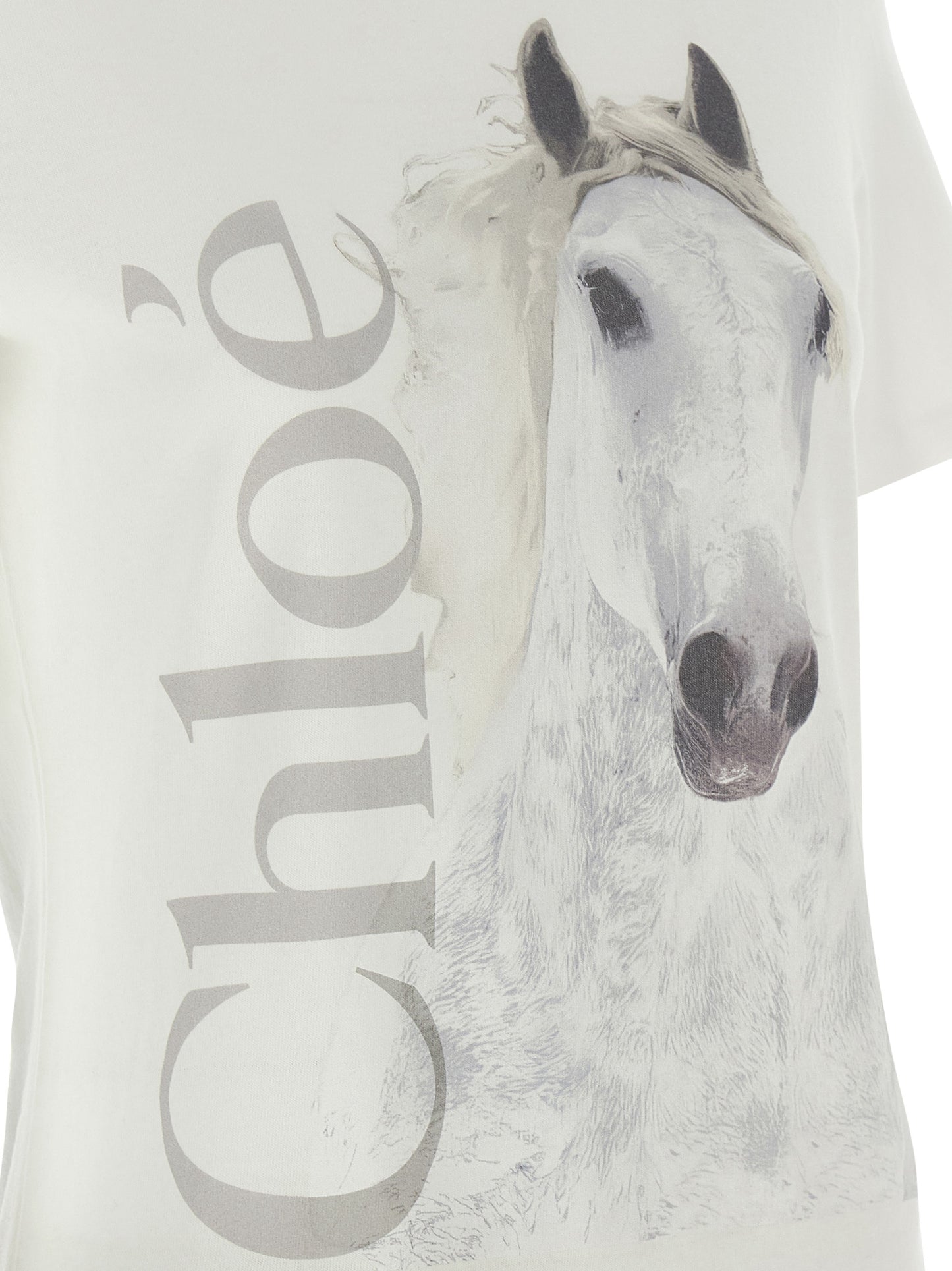 T-shirt en coton blanc Chloé
