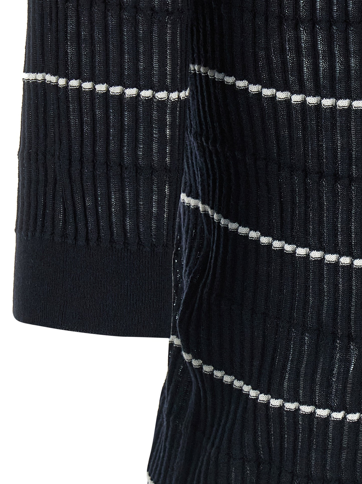 Polo de seda azul Max Mara