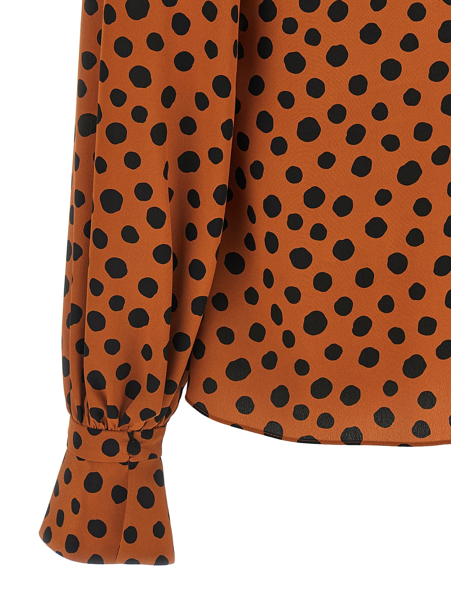 Blusa de seda naranja Valentino Garavani