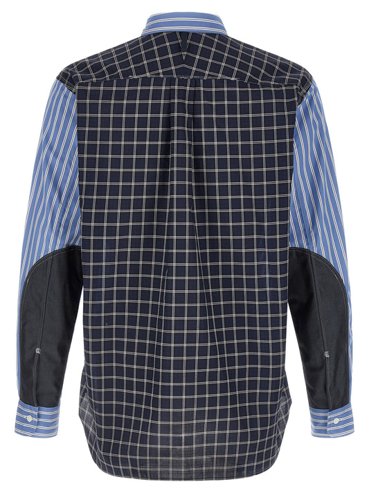 Blusa de algodón azul Junya Watanabe
