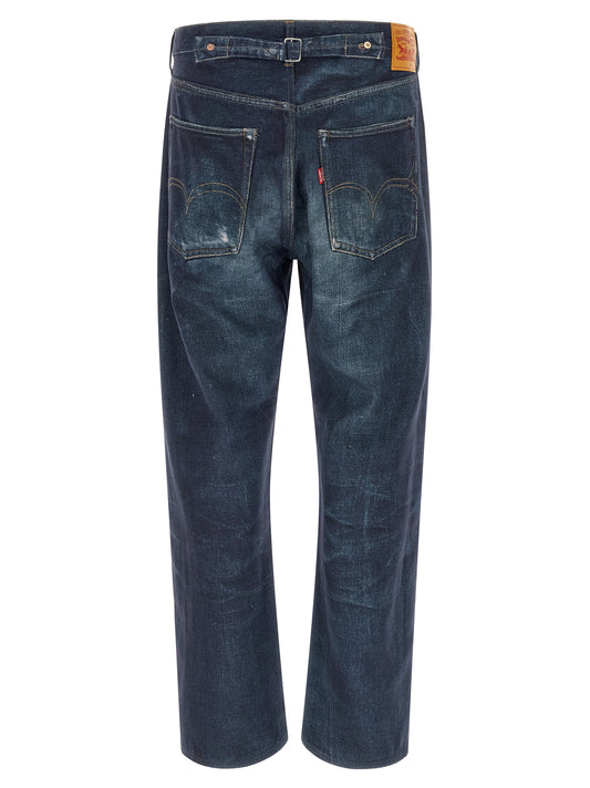 Vaqueros de lino azul de Junya Watanabe