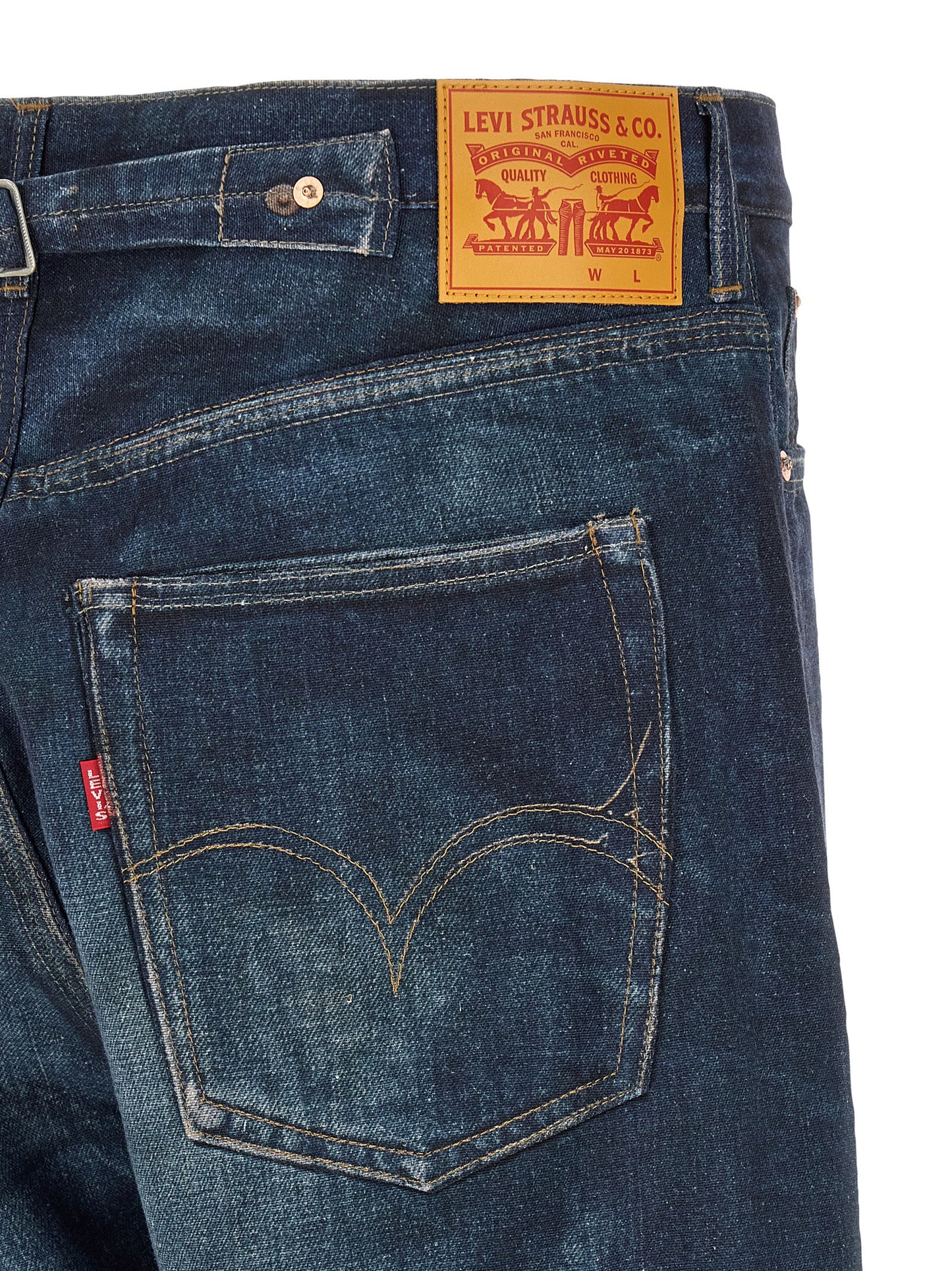 Vaqueros de lino azul de Junya Watanabe